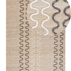 Tapete de juta creme 160 x 230 cm SOGUT