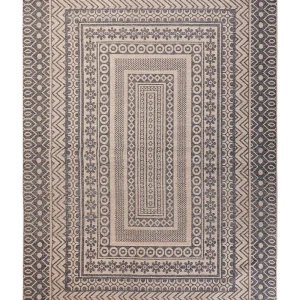 Tapete de juta creme e cinzento 160 x 230 cm BAGLAR