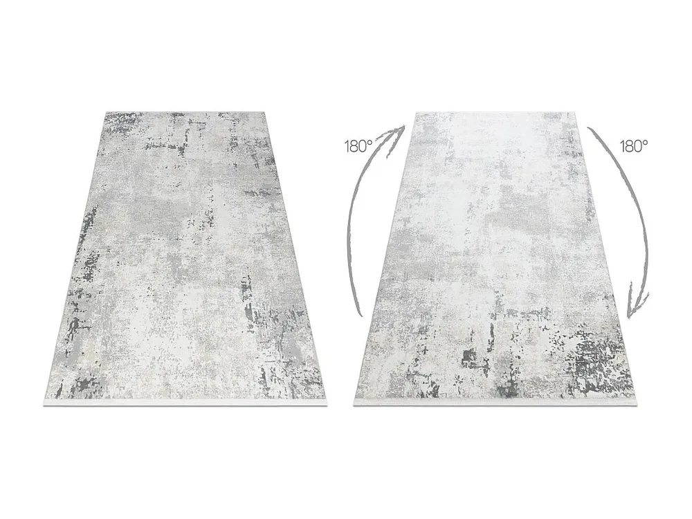 Tapete moderno DUKE 51378 creme / cinzento - Concreto, pedra estrutura 160x220 cm
