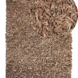 Tapete de pele genuína creme 160 x 230 cm MUT