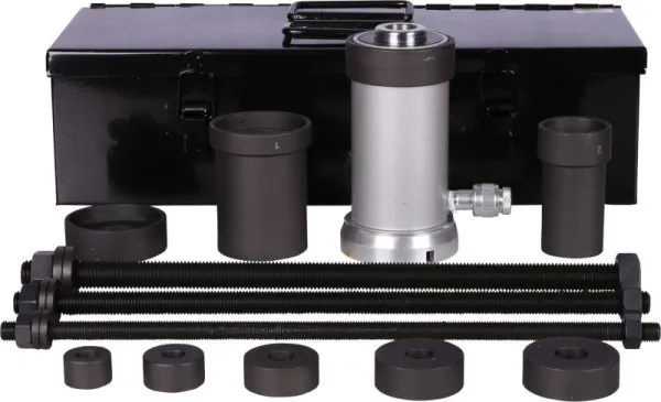 KS Tools Conjunto de manga de tração padrão com cilindro hidráulico 18 t, 24 peças, 460.3755