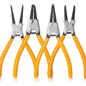 Kit com 4 Alicates para Trava Extrator Anel Interno e Externo