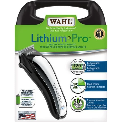 Kit de corte de cabelo sem fios Lithium Pro WAHL