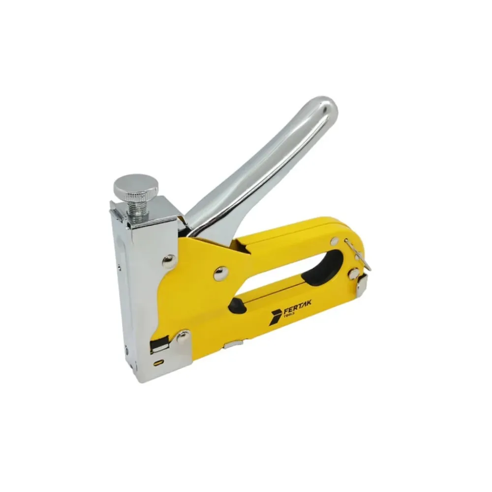 Kit Grampeador Manual para Tapeçaria com 500 Grampos + Maleta e Trena