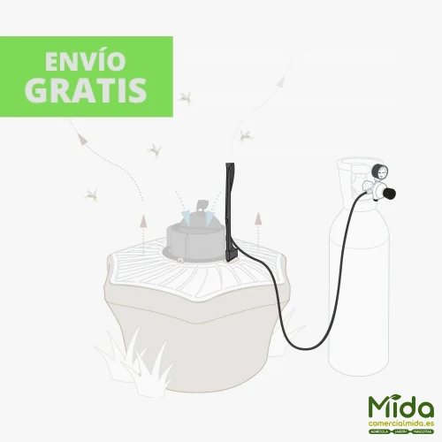 BIOGENTS Booster para BG-Mosquitaire Kit de Potencia de CO2