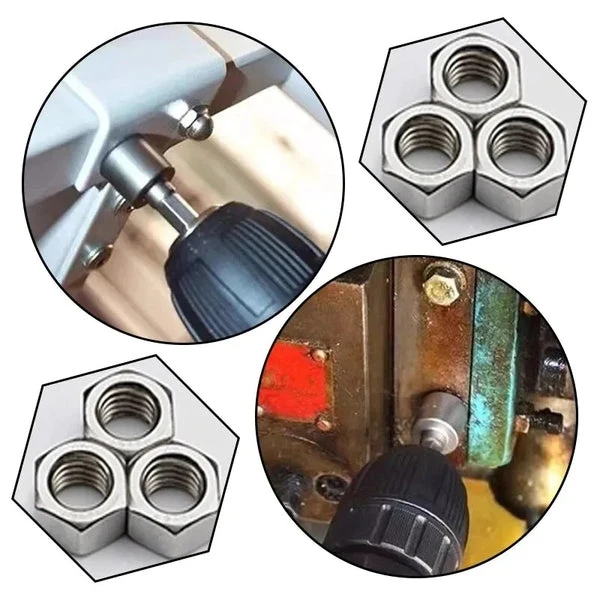 Kit Soquete Hexagonal (5mm 13mm) – Bits de Impacto para Chave de Fenda e Furadeira - 11 Peças