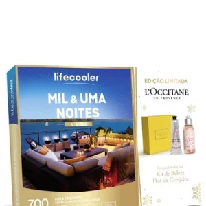 Lifecooler - Mil & Uma Noites Dois Maxi-Pack | 1 Noite ou 1 Noite + Pequeno-Almoço para 2 Pessoas com Diâmetro 22mm