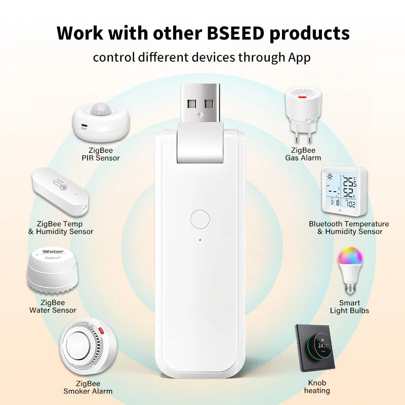 txt Tuya Smart Gateway USB Multimodo Bluetooth+ZigBee Sem Fios Bseedswitch