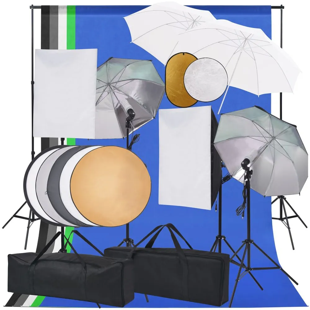 Módulo de Conversão Kit estúdio fotográfico softbox luzesemsombrinhasemfundo/refletor