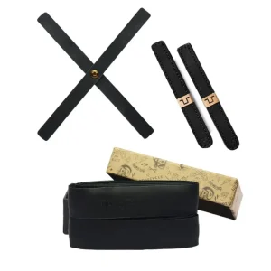 Kit Cross Light, Cable Ties and Grips Preto Leather trip Machine