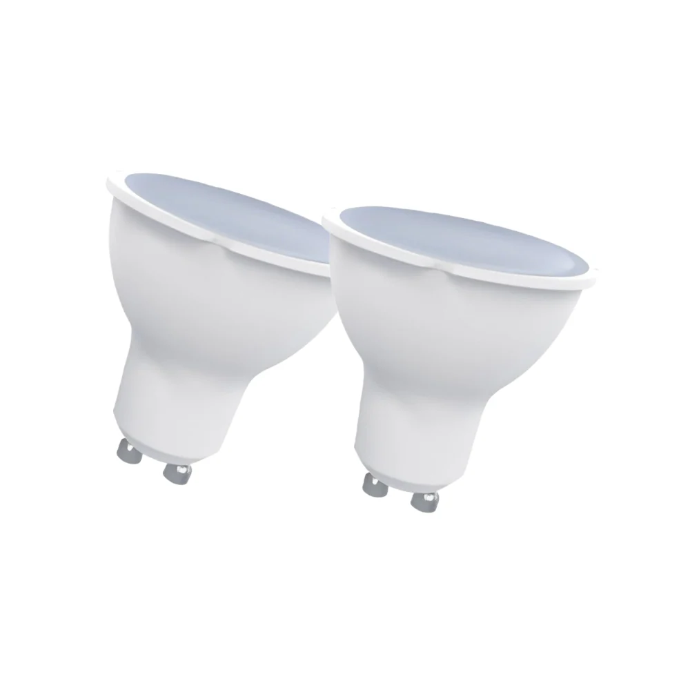 KIT DE 2 LÂMPADAS LED GU10 7W 510LM LED7 com Lâmpadas H7 Incluídas