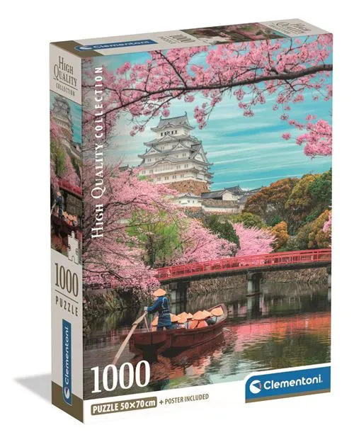 Puzzle High Quality Collection: Himeji Castle Spring - 1000 Peças - Clementoni