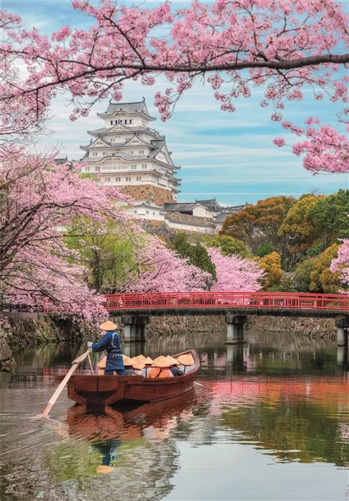 Puzzle High Quality Collection: Himeji Castle Spring - 1000 Peças - Clementoni