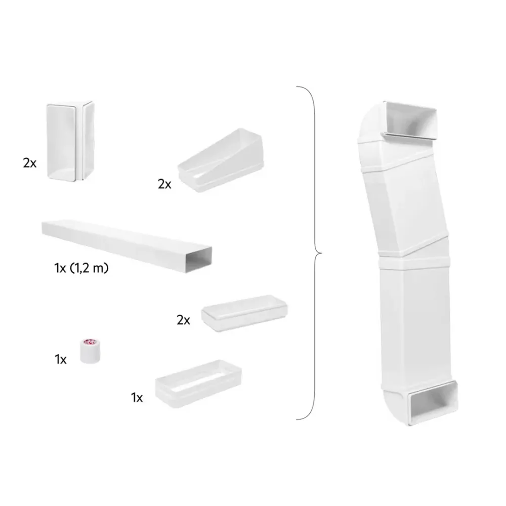 Kit Tubos AEG ComboFlex M2CKCF01 | Kit Para diversos usos, Tubagem Retangular com Comprimento de 6m