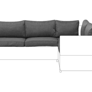 Outdoor Cushion Cover Set Grey AVOLA