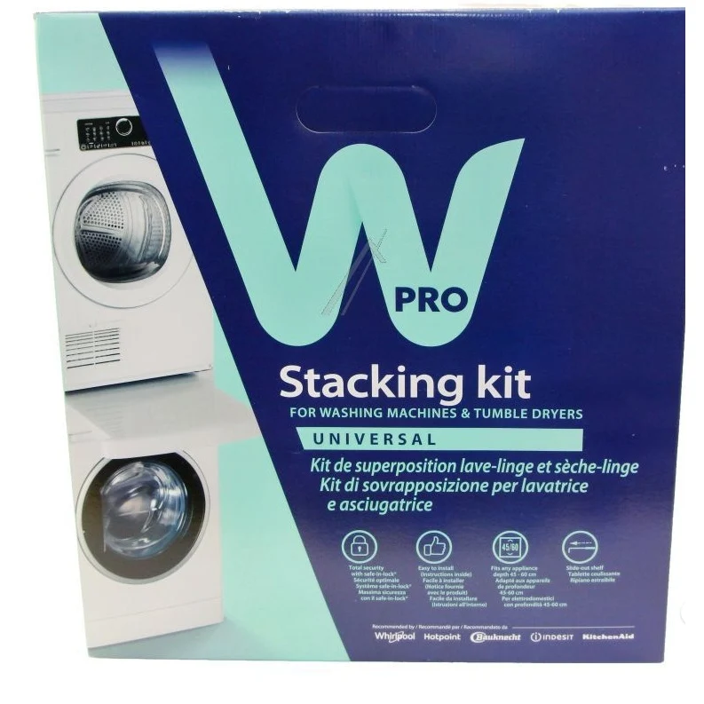 Resistente para Reboque Pesado Kit de Sobreposição W-PRO C00378975 | Máq. Roupa, Calha C