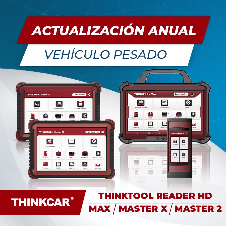 Alta Performance Thinktool Reader Hd / Max / Master X / Master 2 Atualização anual de veículos pesados