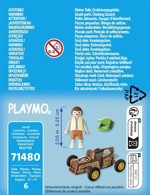 Playmobil 71480 - Menino com Kart para Motor 1.0