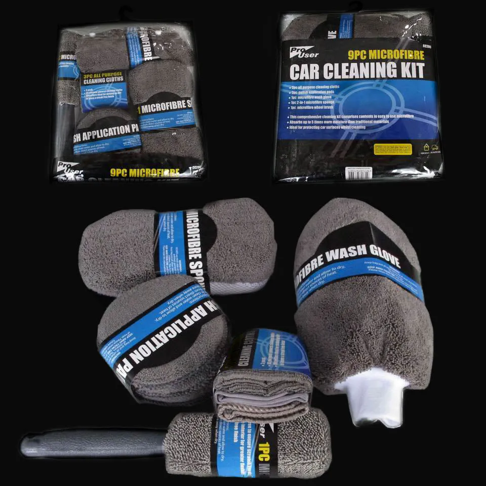 Premium para Detalhamento Automotivo Kit Limpeza em Microfibra