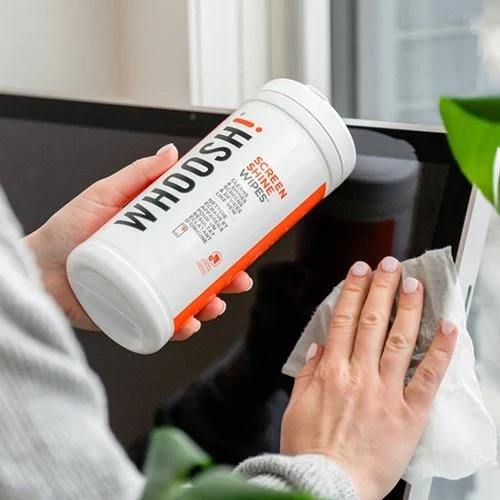 Toalhetes de Limpeza Whoosh para Ecrãs - Pack 70 Toalhetes para Interior e Exterior