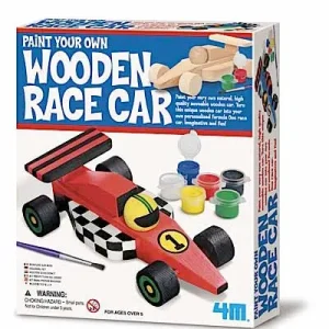 Profissional Kit Criativo - Carro de Madeira Para Pintar - 4M