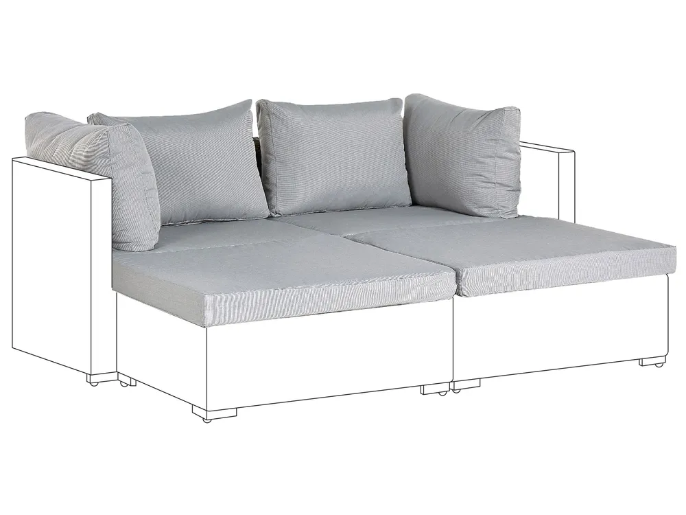 Shampoo para Lavagem Outdoor Cushion Cover Set Grey NOTO