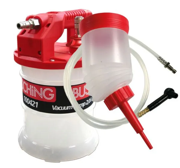 Sangrador do freio Busching, carro, AIR, pressão da bomba de vácuo 2 l + KIT, 50007 com Sistema de Pressão Otimizada