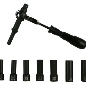 Conjunto de chave de fenda elétrica Busching "VibroShock", pontas de chave de fenda elétrica de 8 14 mm, 100693 com 30 Peç...