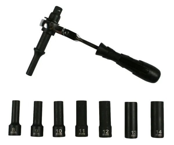 Conjunto de chave de fenda elétrica Busching "VibroShock", pontas de chave de fenda elétrica de 8 14 mm, 100693 com 30 Peç...