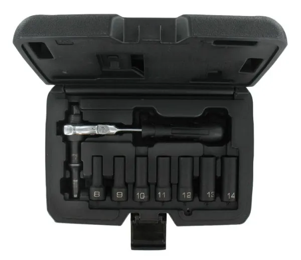 Conjunto de chave de fenda elétrica Busching "VibroShock", pontas de chave de fenda elétrica de 8 14 mm, 100693 com 30 Peç...