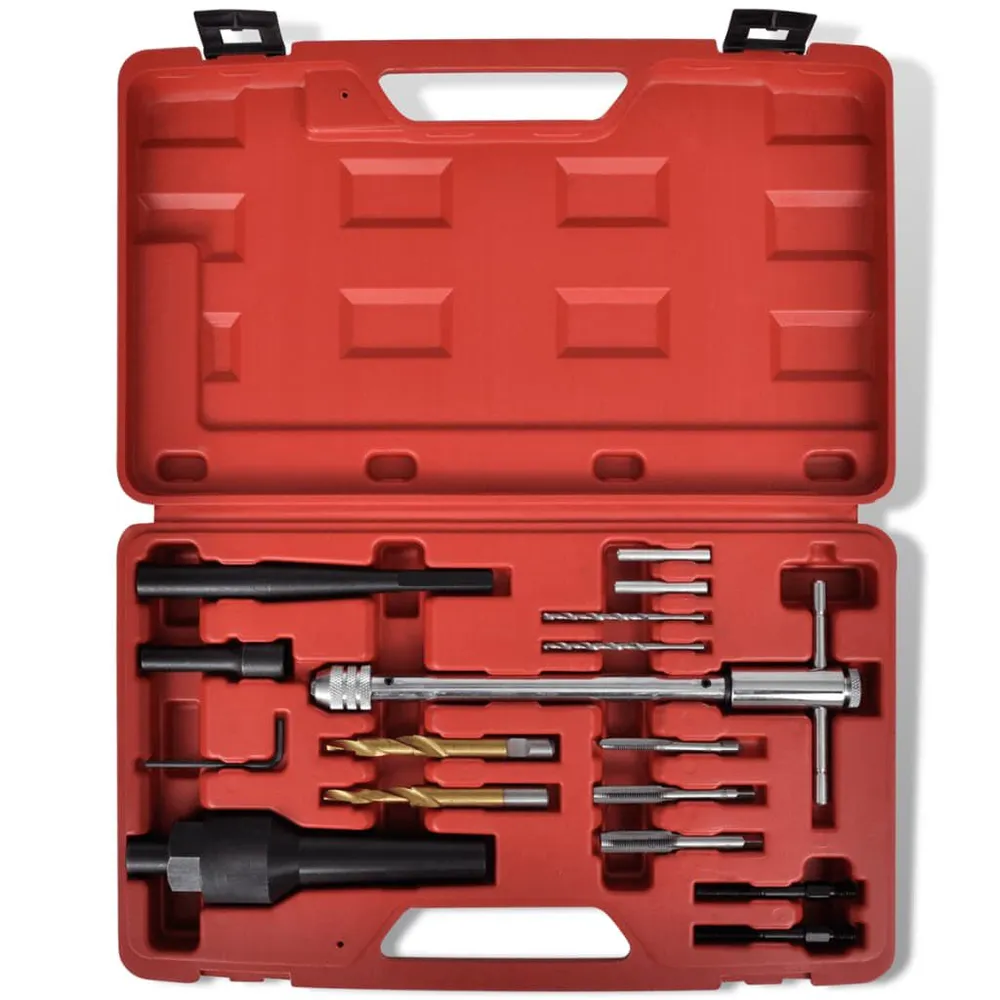 Kit de Reparo de Kit Removedor Vela de Incandescência Reparador Segmento 16 peças