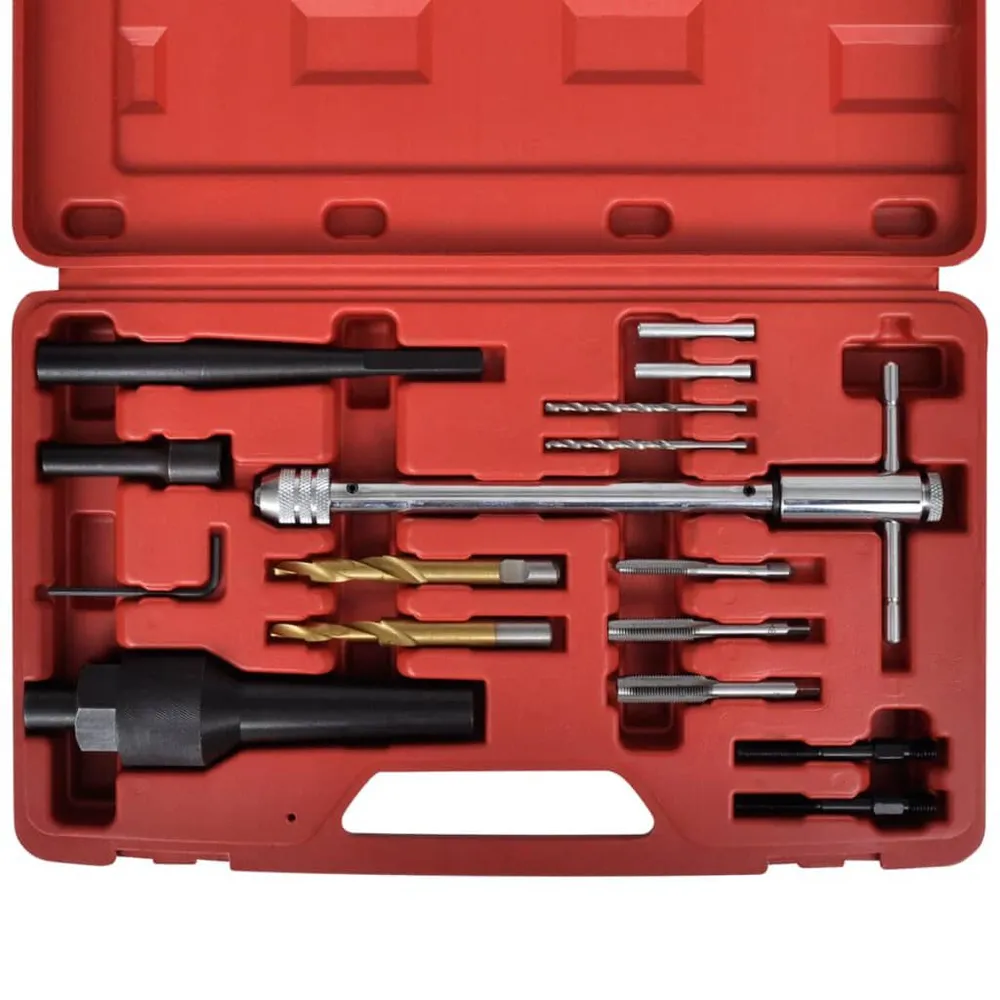 Kit de Reparo de Kit Removedor Vela de Incandescência Reparador Segmento 16 peças