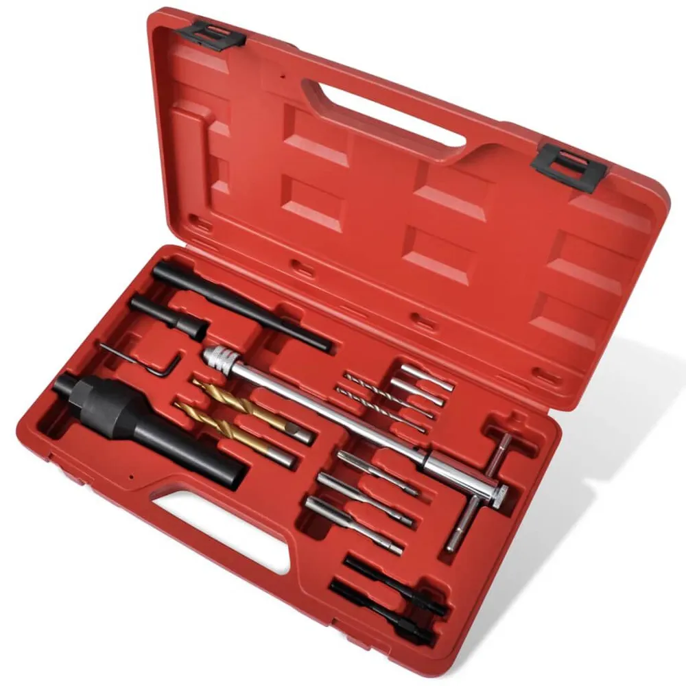 Kit de Reparo de Kit Removedor Vela de Incandescência Reparador Segmento 16 peças