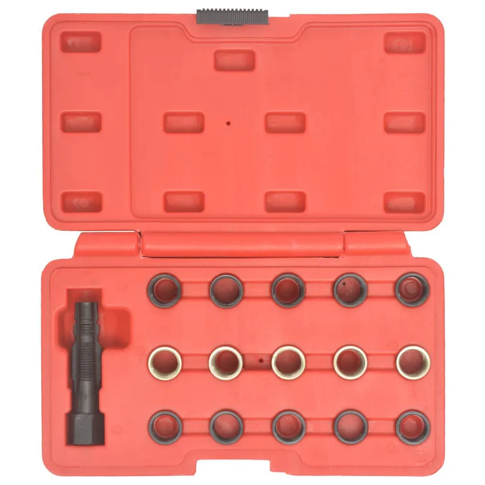 16 pcs kit de reparação roscas velas incandescência M14x1,25 para Emergências