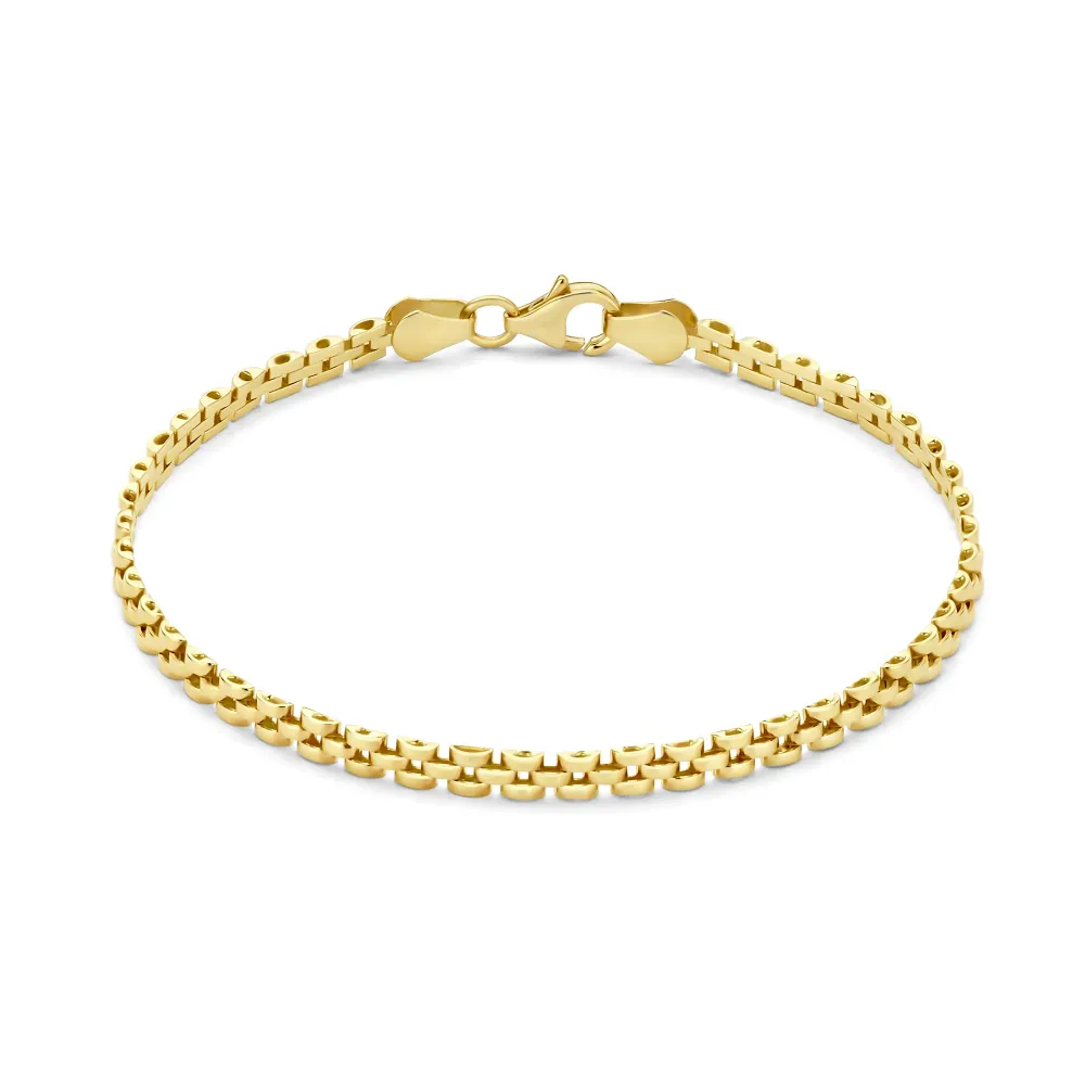 Reparo de Rosca Pulseira de elos em ouro de 14 quilates Aidee Rosine