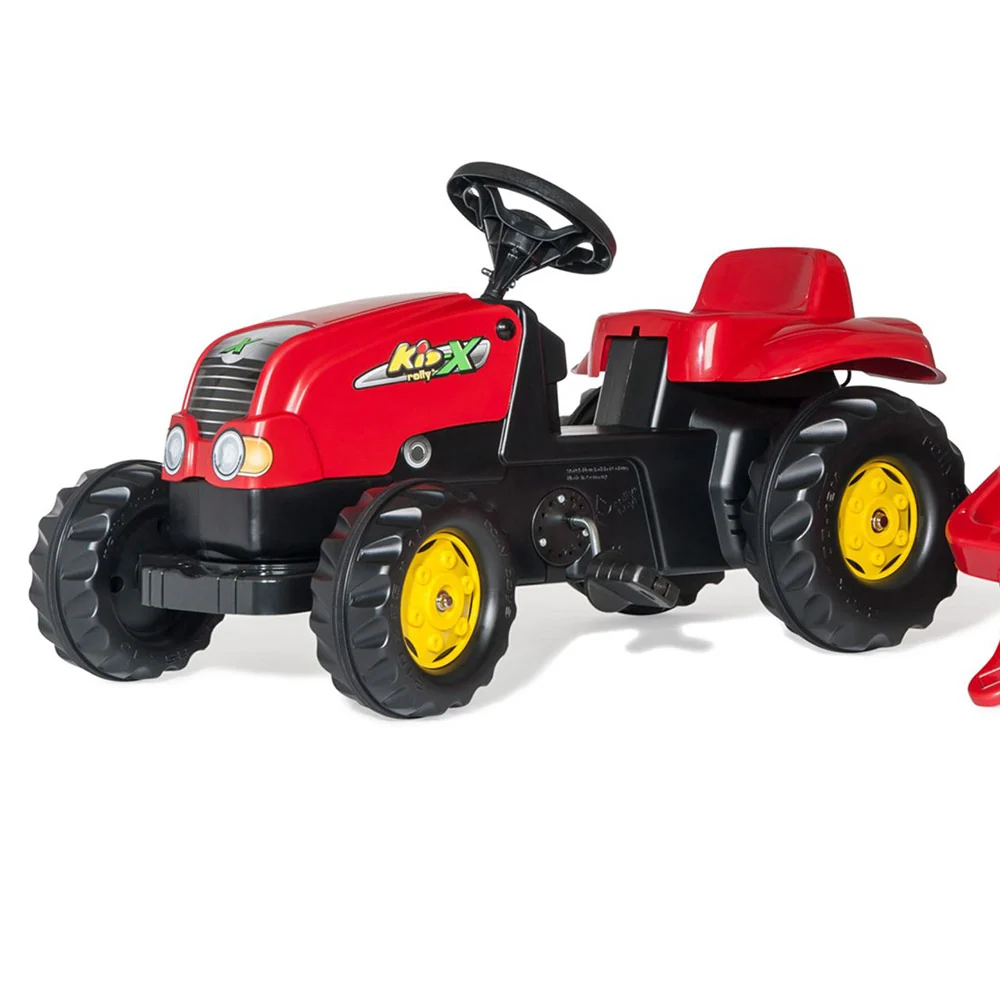 Luz de Reboque Trator de pedais Rolly Kid com reboque vermelho