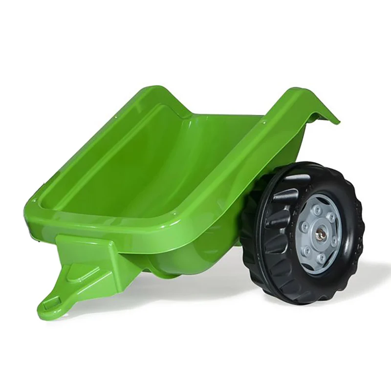 Trator de pedais Rolly Kid com reboque verde com Conector de 7 Pinos