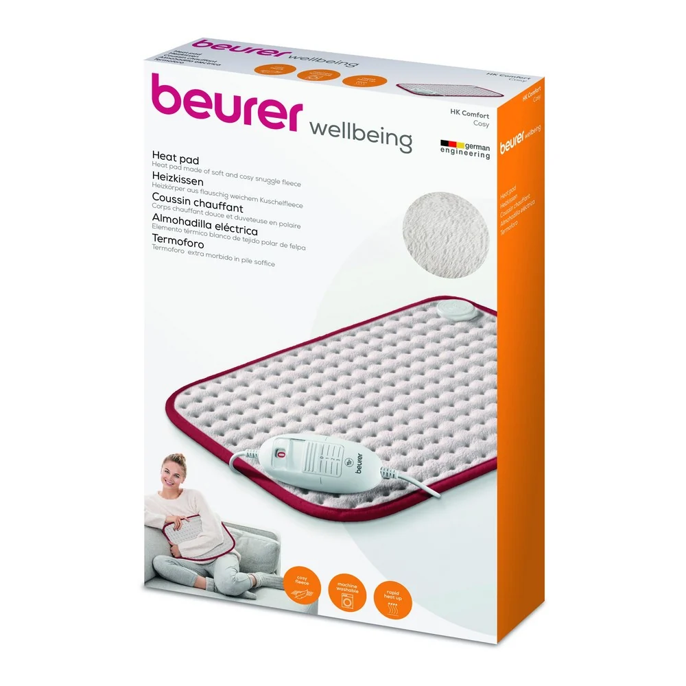 Almofada de Termoterapia Beurer HK Comfort | 3 níveis, 90 min, 100W com Proteção contra Poeira