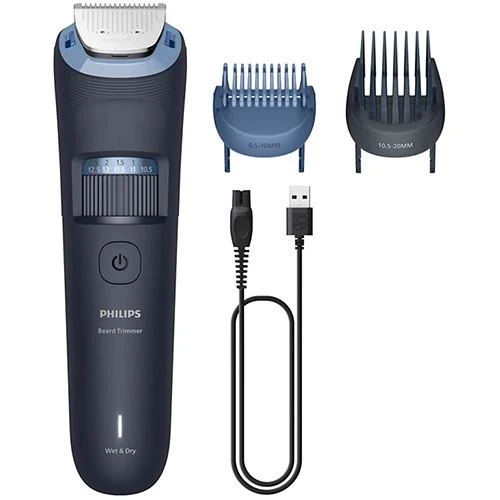 Aparador de Barba Philips BT3665/15 3000 Series - Azul com Diâmetro 22mm
