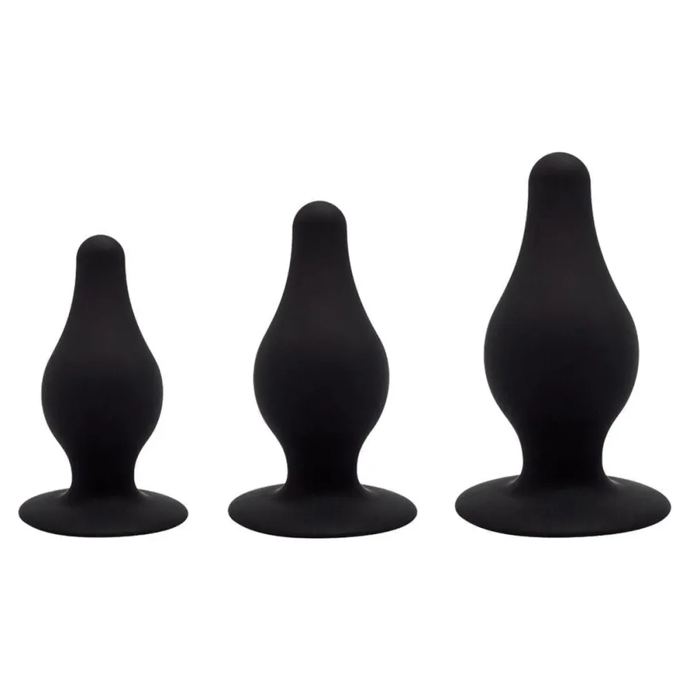 Kit Anal 3 Plugs À prova de água, Silexd