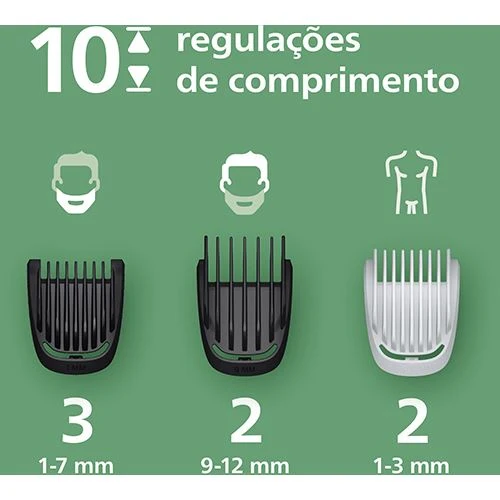 Kit de Molas Aparador Corporal 9 em 1 Philips MG3945/15 3000 Series - Preto