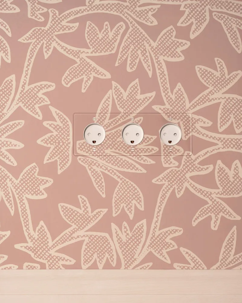 Kit de Molas Kew Tomada dinamarquesa Tipo K de três vias tripla - Transparente | Branco