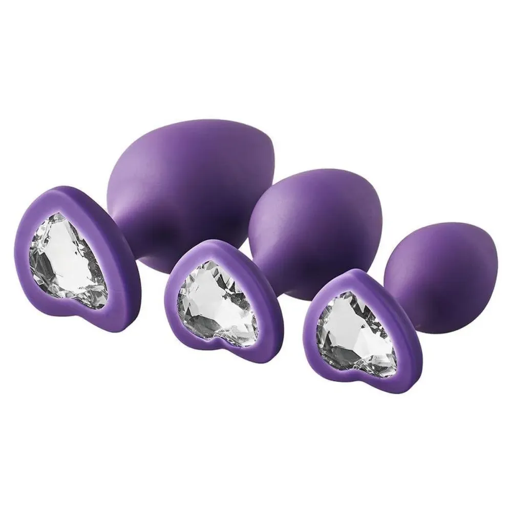 Kit de Molas Kit Anal 3 Plugs Silicona Flirts Roxo