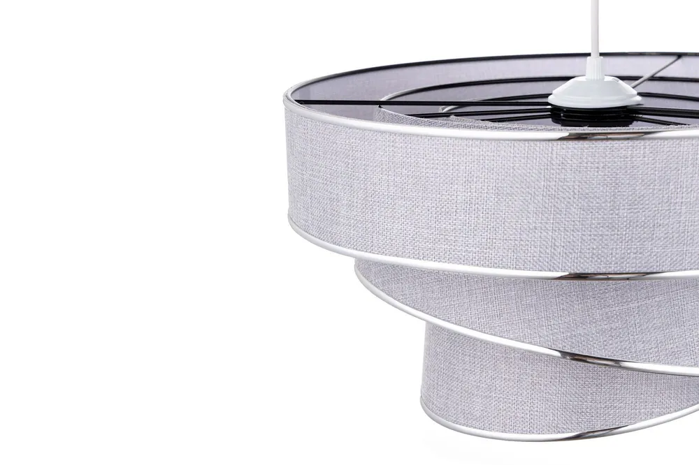 Peç Original de Reposição Suspensão 3 cilindros design oblíquo Inconditus Ø40cm Cinza e Prata