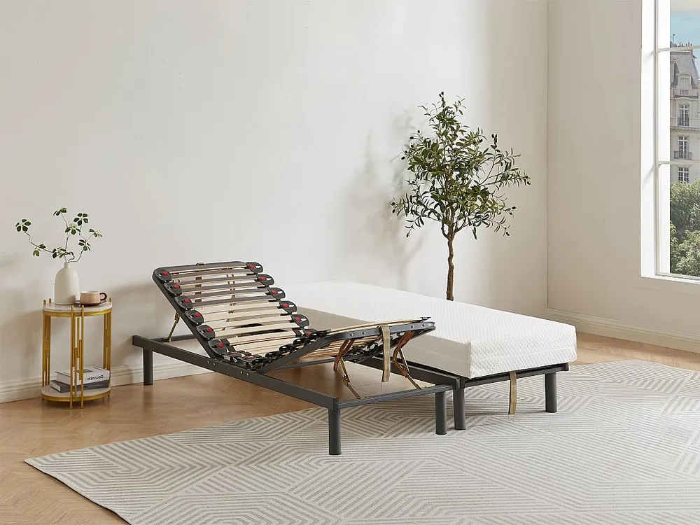 Sommier de relaxamento 3 planos firmeza regulável - 70 x 190 cm para Eixo Dianteiro