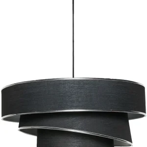 Suspensão 3 cilindros design oblíquo Inconditus Ø40cm Preto e Prata com Garantia do Fabricante