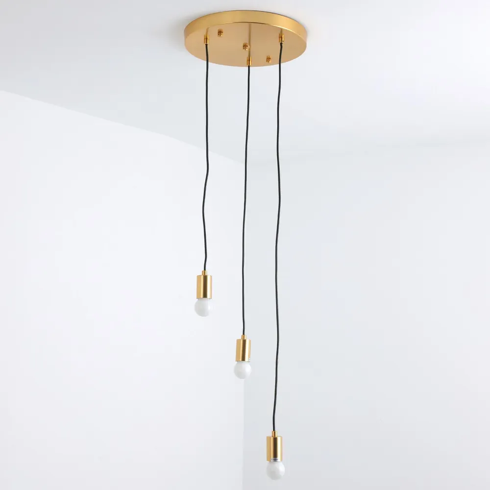 Suspensão Triplado Metálico Dourado. com Garantia do Fabricante