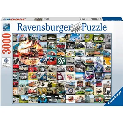 Terminal de Direção Puzzle VW: Momentos - 3000 Peças - Ravensburger