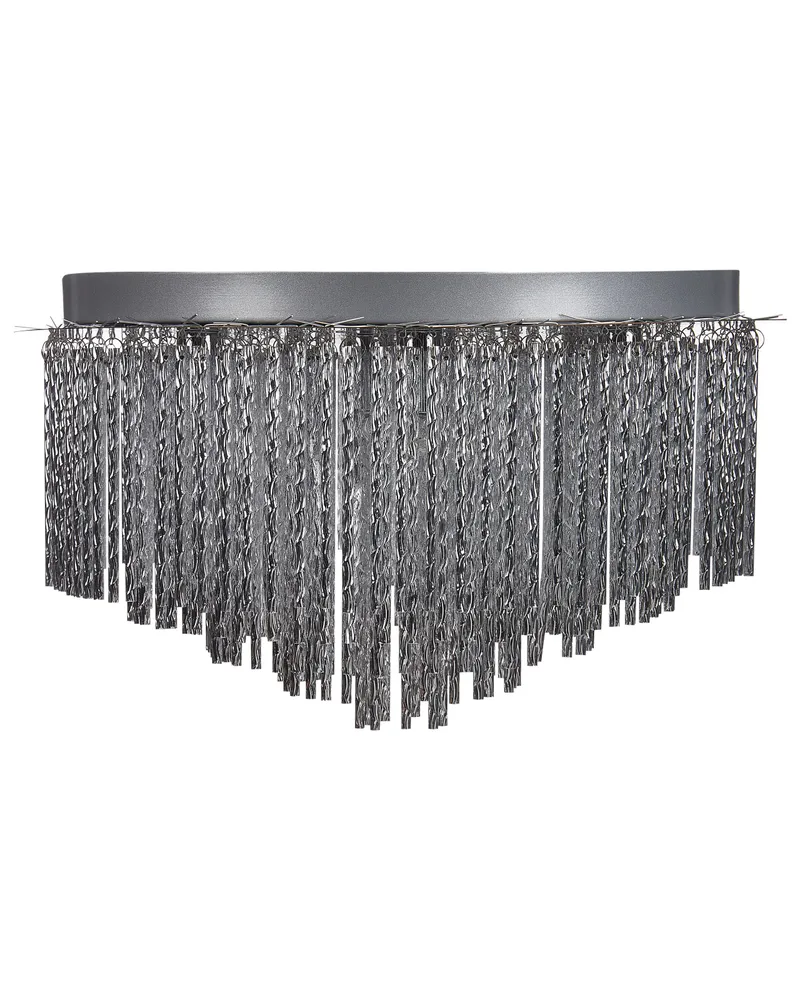 Lustre em metálico prateado FIRVIDA