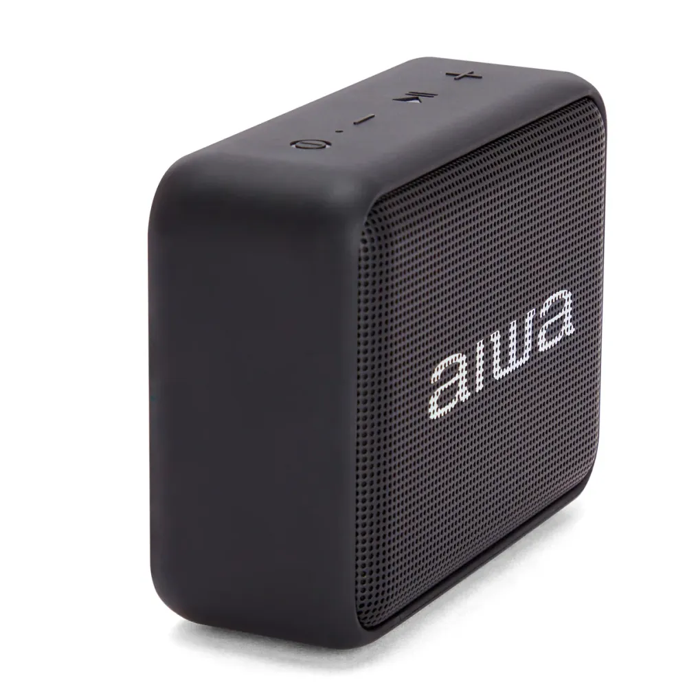 Coluna Bluetooth AIWA BS200BK | 6W RMS, IPX6, 12h Autonomia